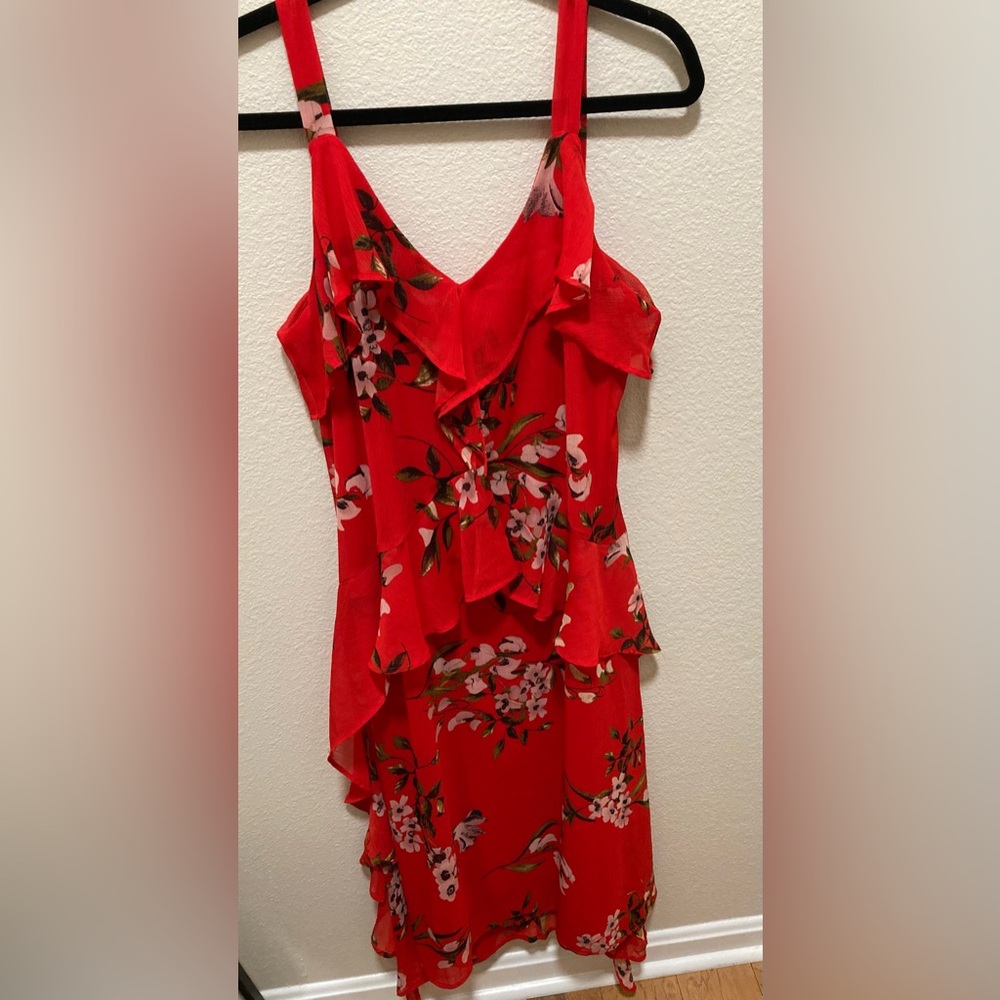 Ryan Michelle Ruffle Floral Dress Size Large - Picture 6 of 11